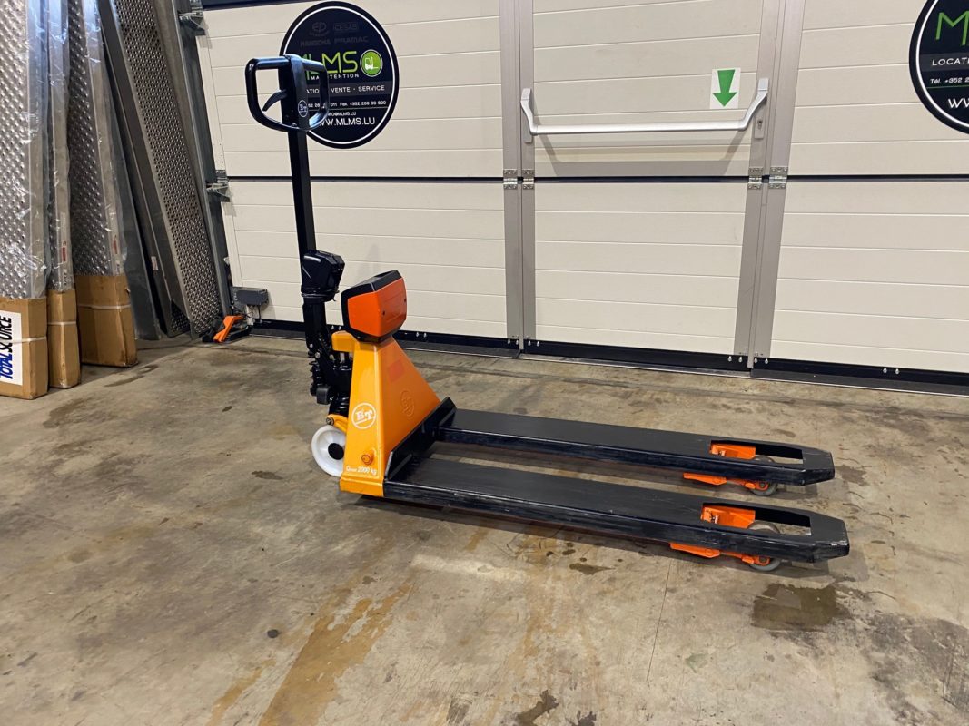 Transpalette manuel avec balance intégrée